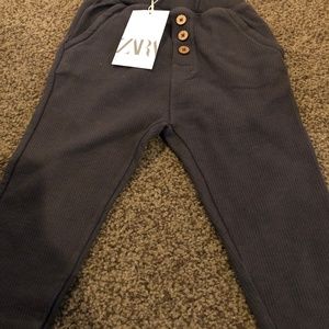 Zara toddler grey thermal sweatpants
